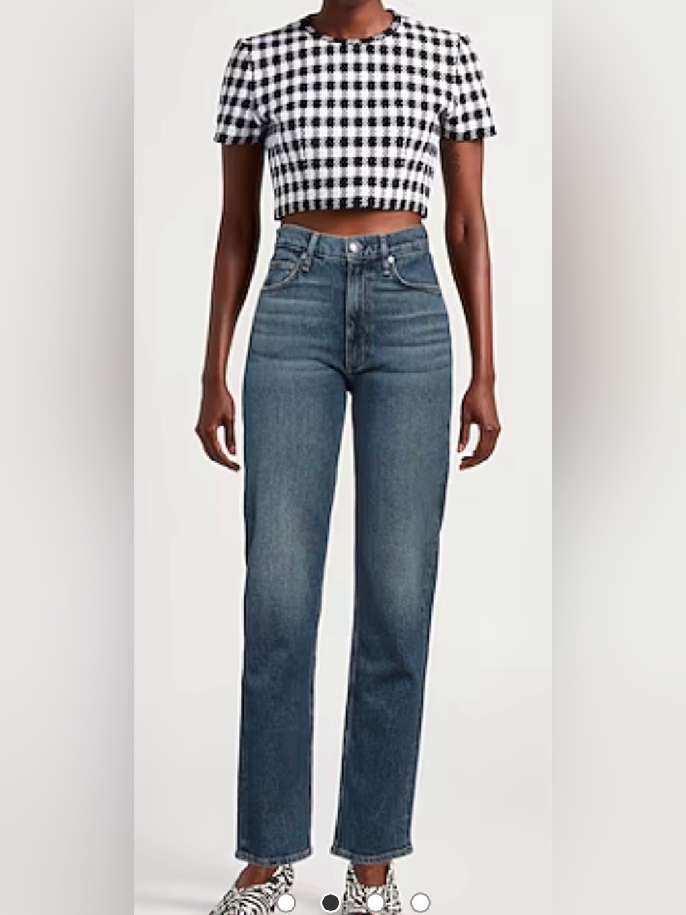 Rag & bone Harlow Full Length Straight Jeans in Teo color | size: 28